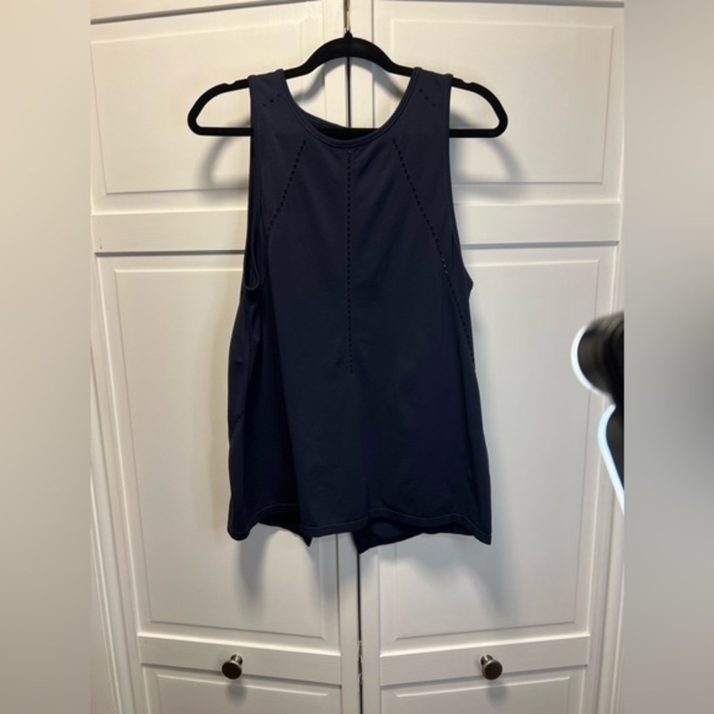 Athleta Foothill Seamless Crew Neck Open Back Tank Top Size Medium
